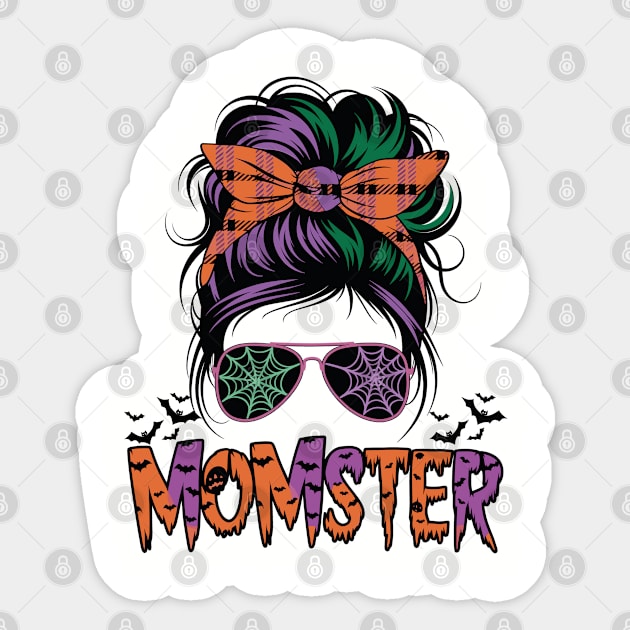 Momster Mom Halloween Sticker by JessArty